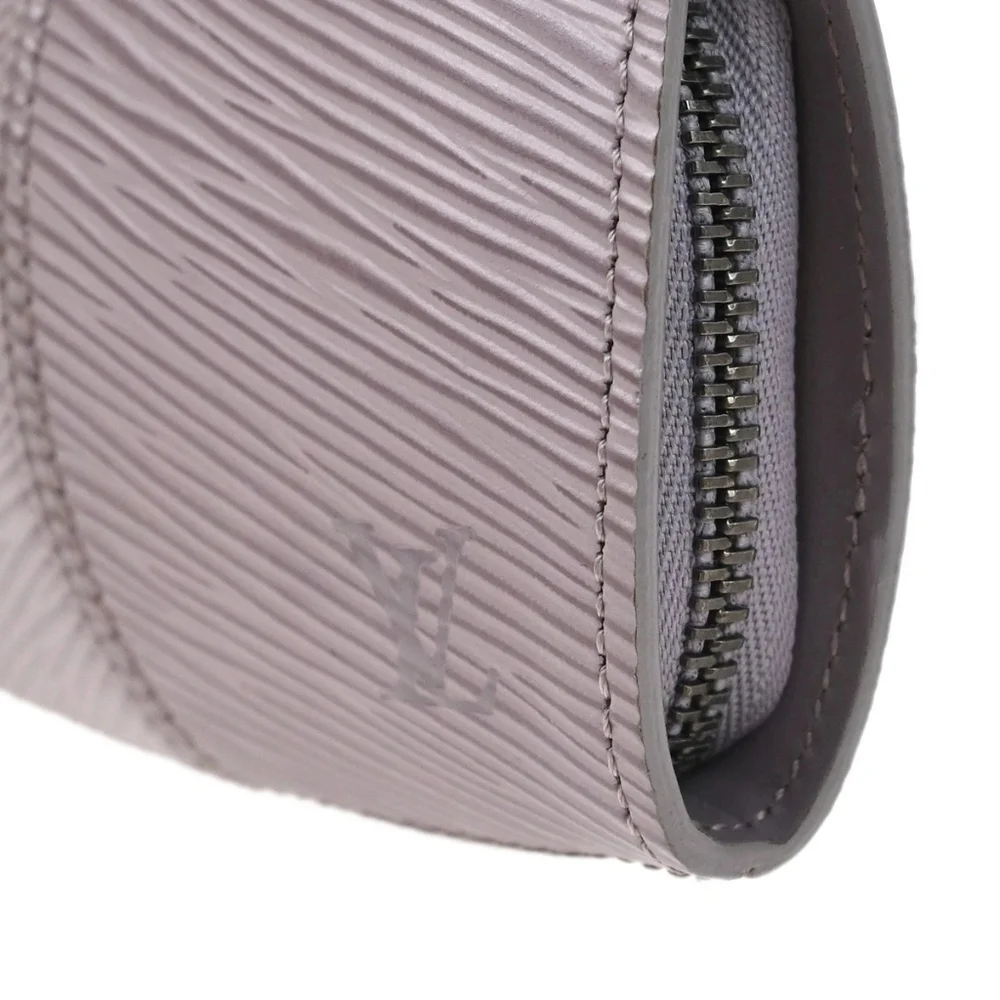 Louis Vuitton Lilac Demi-Lune Epi Leather Porte Monnaie Zip Coin Case Wallet